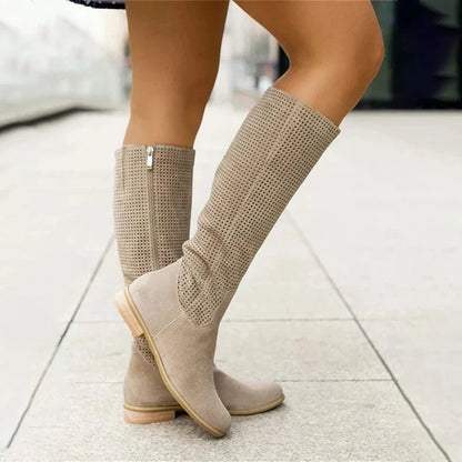 ND | Bottes à hauteur du genou en daim