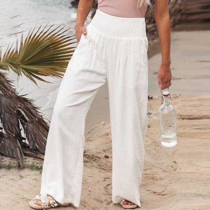 ND | Pantalon à jambe large et taille haute