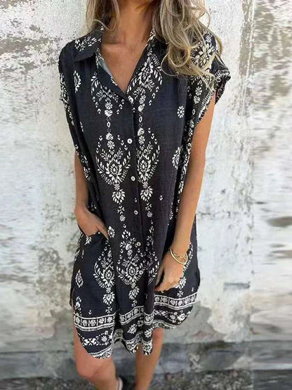 EP | Robe midi avec poches boutonnées