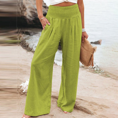 ND | Pantalon à jambe large et taille haute