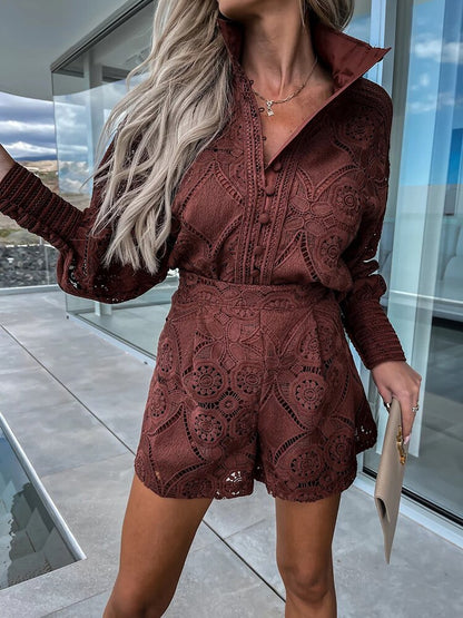 EP | Robe barboteuse en dentelle