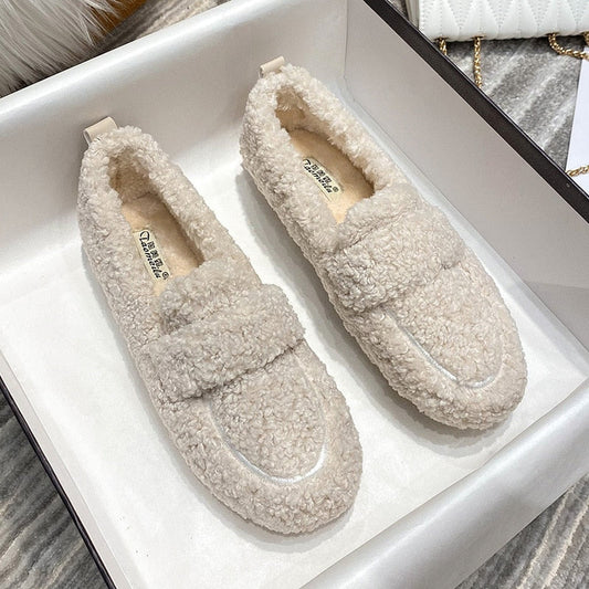 EP Chaussures de pantoufles en peluche