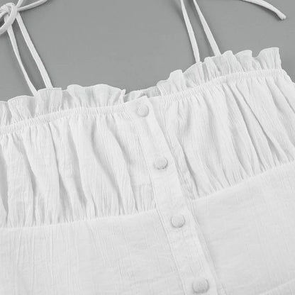 EP | Robe d'été blanche à lacets