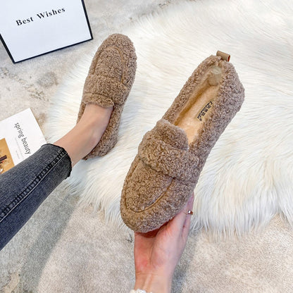 EP Chaussures de pantoufles en peluche