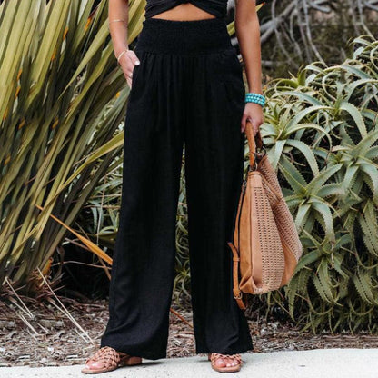 ND | Pantalon à jambe large et taille haute