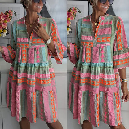 EP | Robe midi boho vibrante