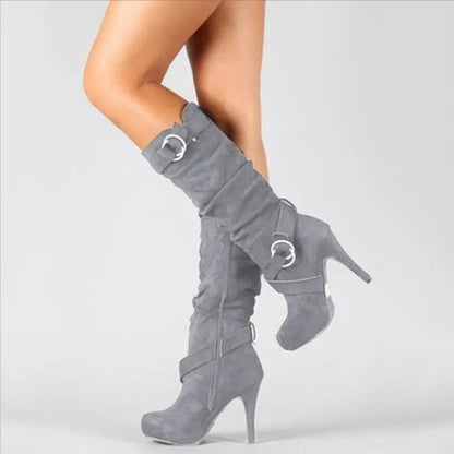 ND | Bottes chics à hauteur du genou avec détail de boucle