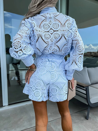 EP | Robe barboteuse en dentelle