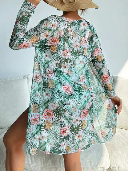 EP | Bikini sexy avec imprimé floral et cache-cœur