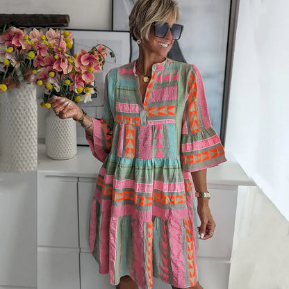 EP | Robe midi boho vibrante