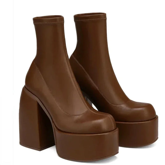ND | Bottines à plateforme décontractées et soutenues