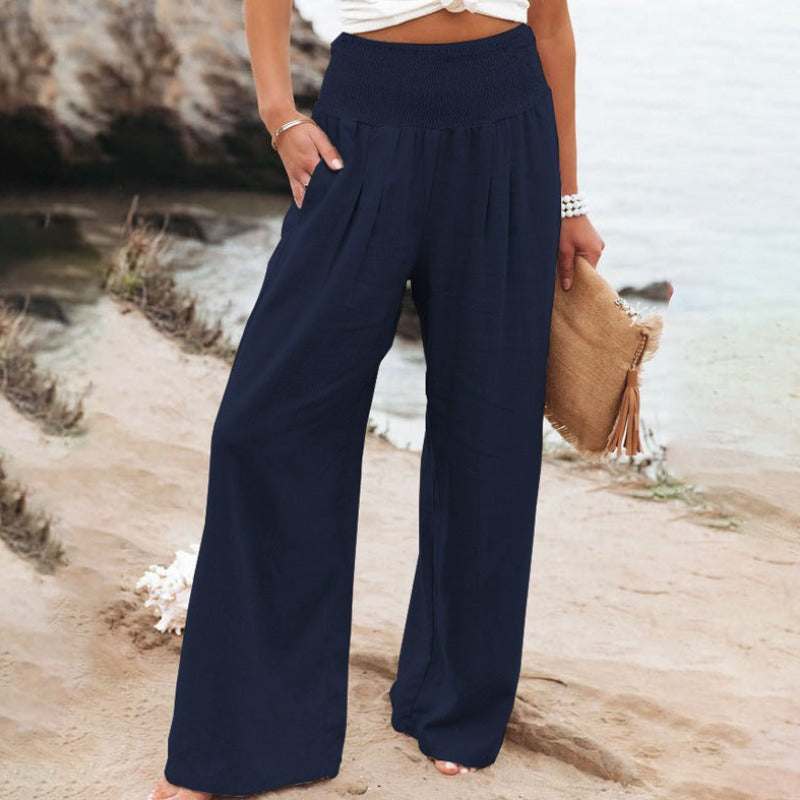 ND | Pantalon à jambe large et taille haute