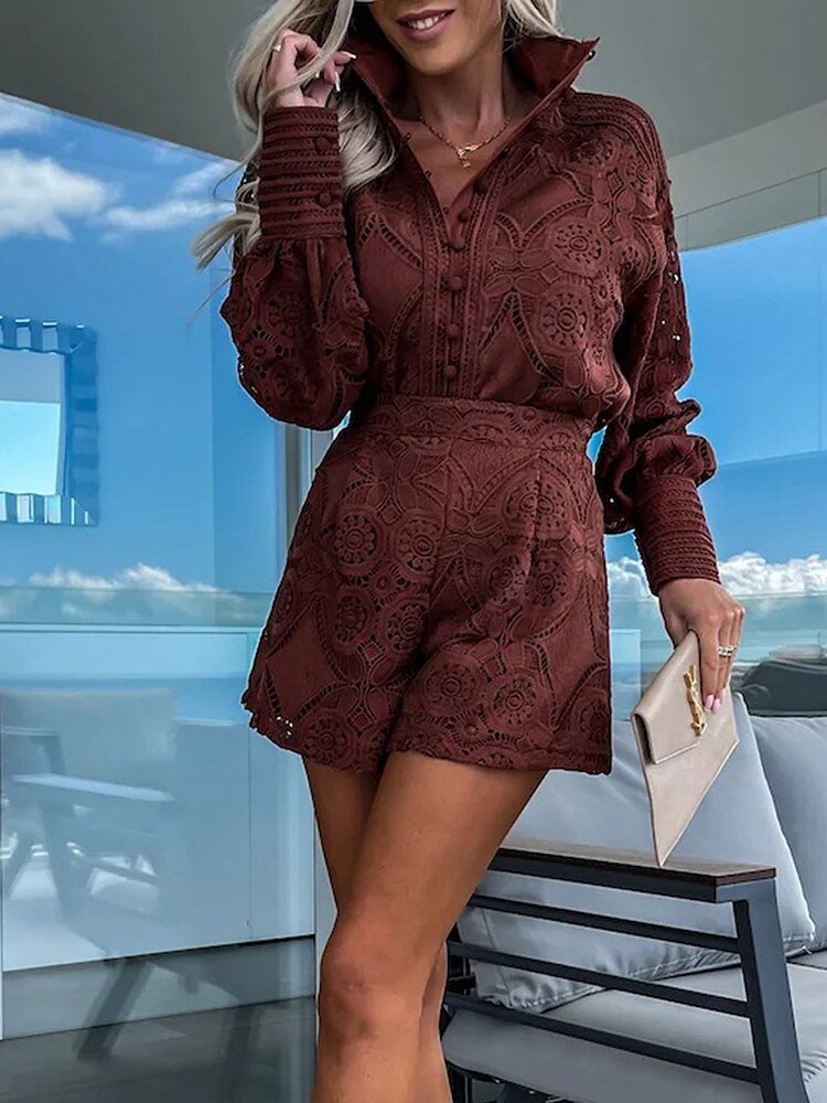 EP | Robe barboteuse en dentelle