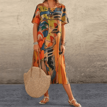 EP | Robe femme | Robe d'invité de mariage | Robe d'été | Robe midi