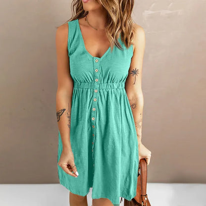 EP | Robe élégante avec boutons pour femmes