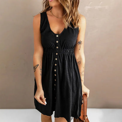 EP | Robe élégante avec boutons pour femmes