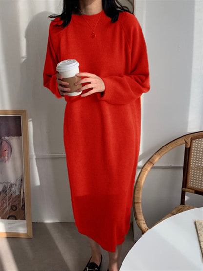 EP | Robe midi confortable en tricot