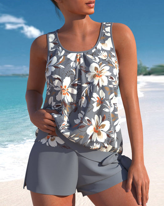 ND | Tankini avec imprimé fleuri