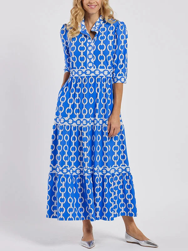 EP | Robe midi avec motif de chaînes