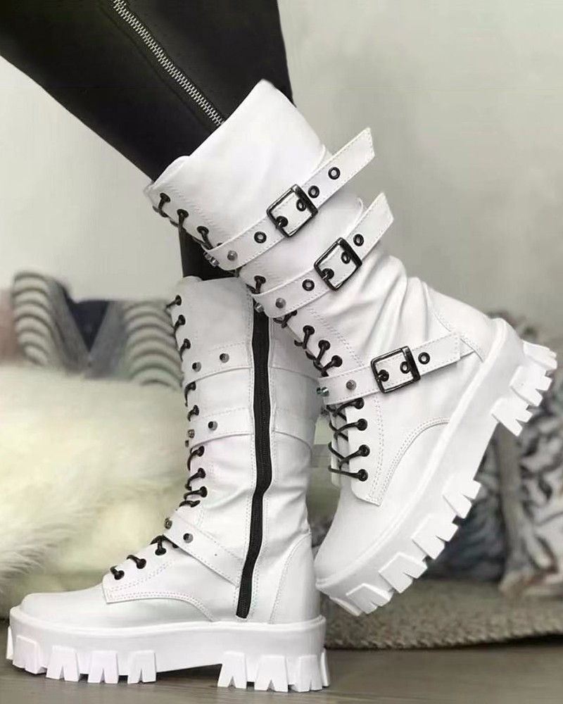 EP | Bottes avec fermeture éclair et boucles