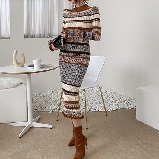 EP | Robe élégante en tricot stretch pour femme