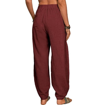 EP | Pantalon large en lin pour femmes