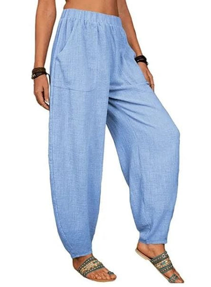 EP | Pantalon large en lin pour femmes