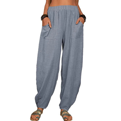 EP | Pantalon large en lin pour femmes