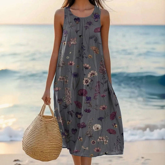 EP | Sarita™ - Robe midi florale vintage