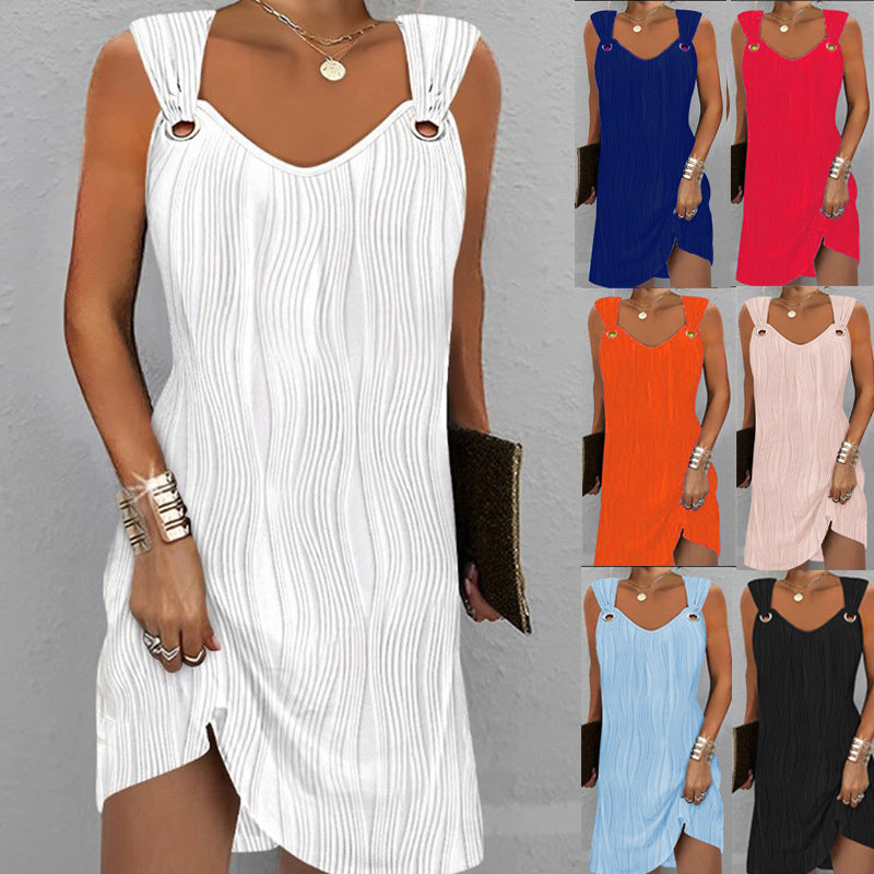 EP | Mode sans manches gilet robe jacquard