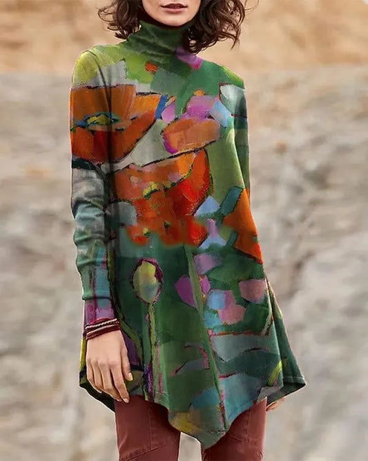 ND | Blouse à col roulé à manches longues