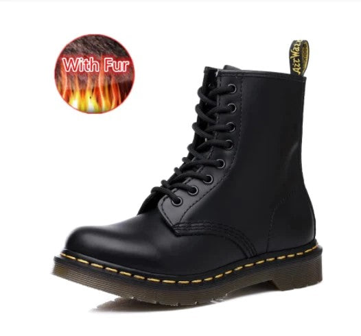 EP | Bottes en cuir à semelles épaisses