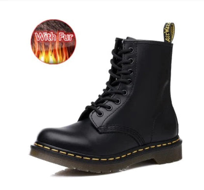 EP | Bottes en cuir à semelles épaisses