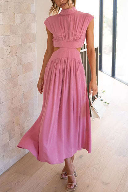 EP | Robe midi avec découpe et poches