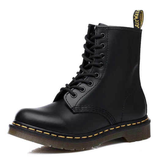 EP | Bottes en cuir à semelles épaisses
