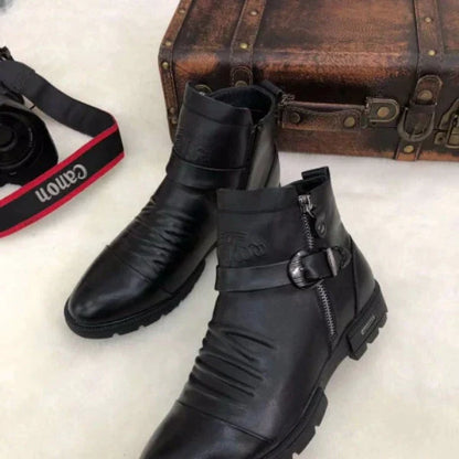 EP | Bottes gaufrées à la main avec fermeture éclair