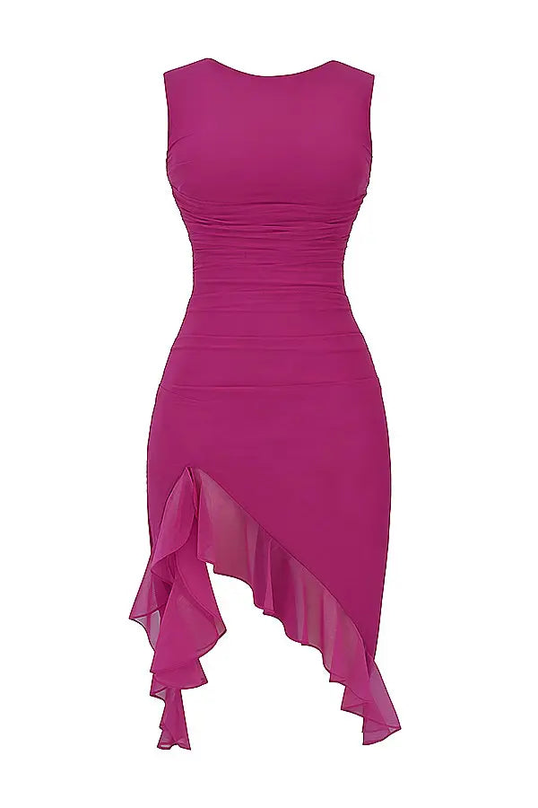 EP | Robe midi élégante à volants pour toutes les occasions