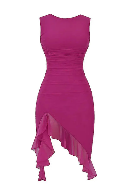 EP | Robe midi élégante à volants pour toutes les occasions