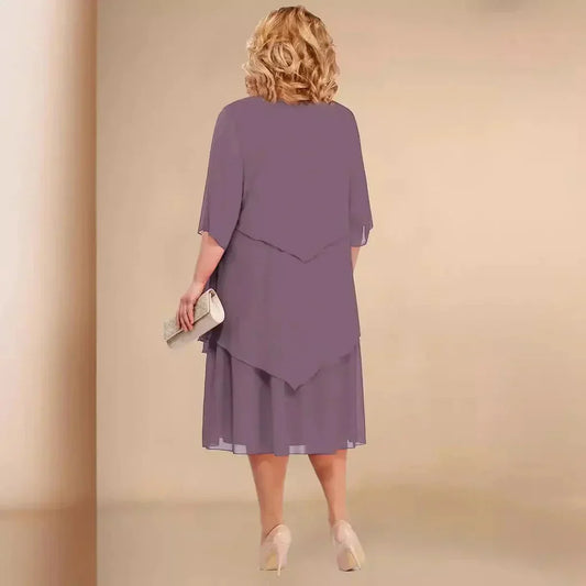 EP | ROBE MIDI AVEC OURLET STRATIFIÉ.