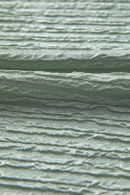 EP | Couleur solide Texturé Crinkle Robe T-shirt à manches courtes