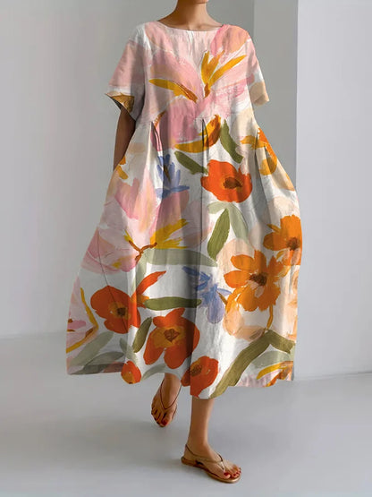 EP | Robe décontractée pour femme avec imprimé floral