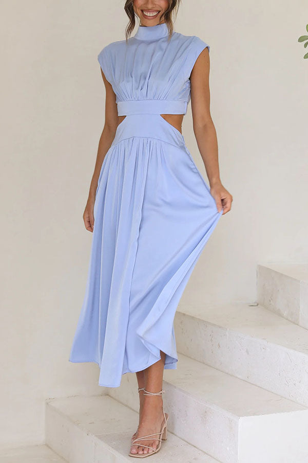 EP | Robe midi avec découpe et poches