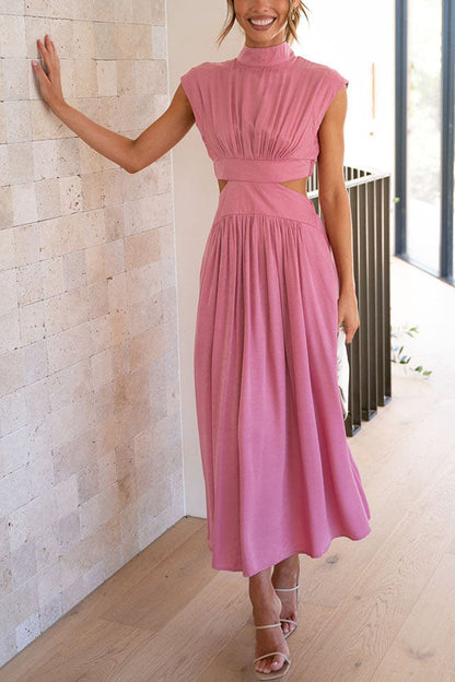 EP | Robe midi avec découpe et poches
