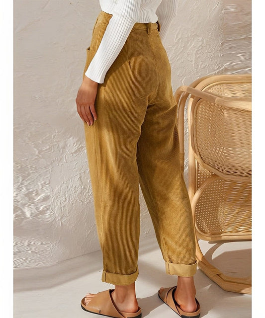ND | Pantalons stylés en velours côtelé
