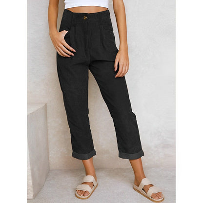 ND | Pantalons stylés en velours côtelé