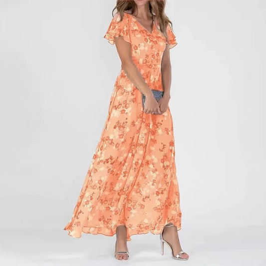 EP | Robe midi élégante à fleurs