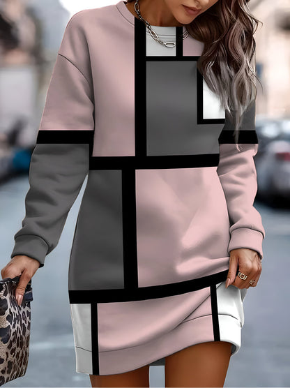 EP | Robe surdimensionnée en sweat-shirt confortable et élégante