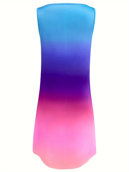 EP | Robe élégante avec dégradé de couleurs et décolleté en V