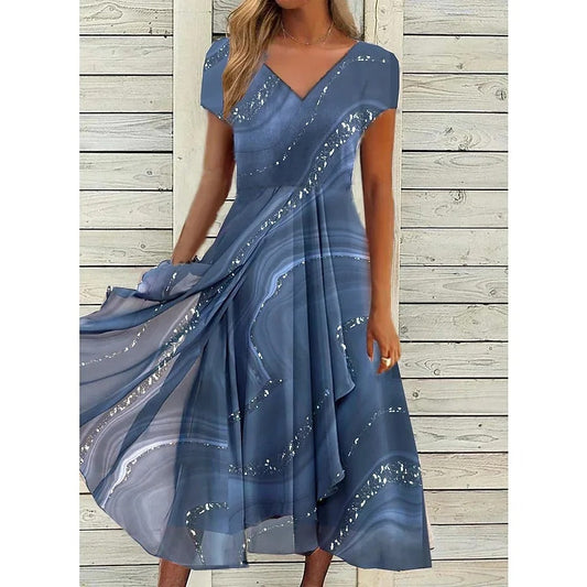 EP | Robe midi avec décolleté en V