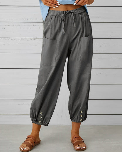 EP | Pantalons larges à taille haute